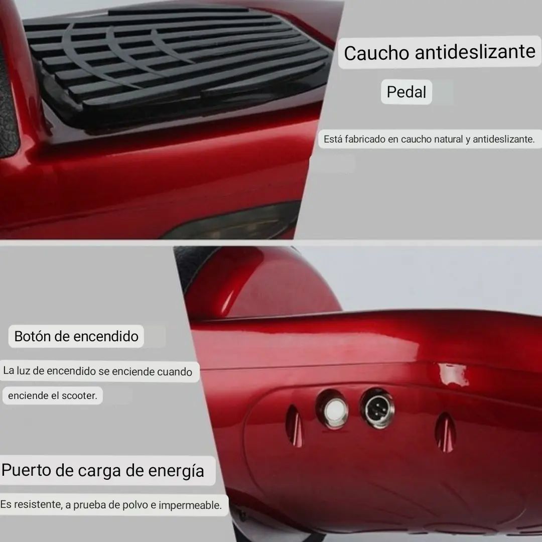 🚀🌈 Patineta Eléctrica RGB – Scooter Smart