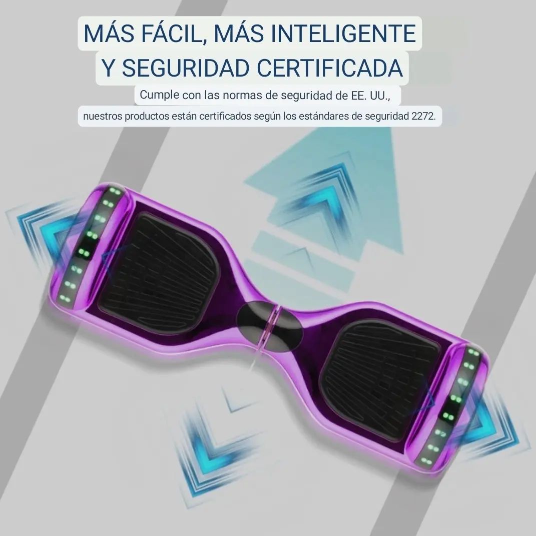 🚀🌈 Patineta Eléctrica RGB – Scooter Smart