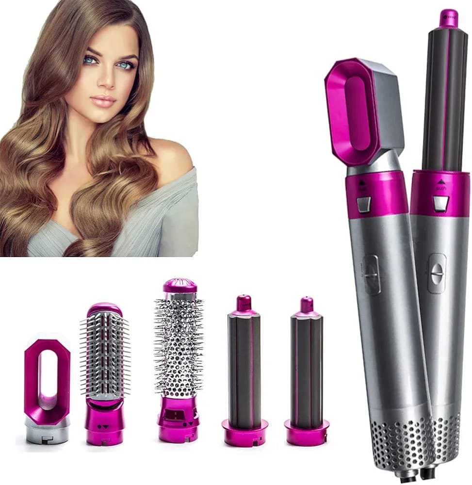 💇‍♀️✨ Cepillo Secador 5 en 1 – Cabello Perfecto en Minutos