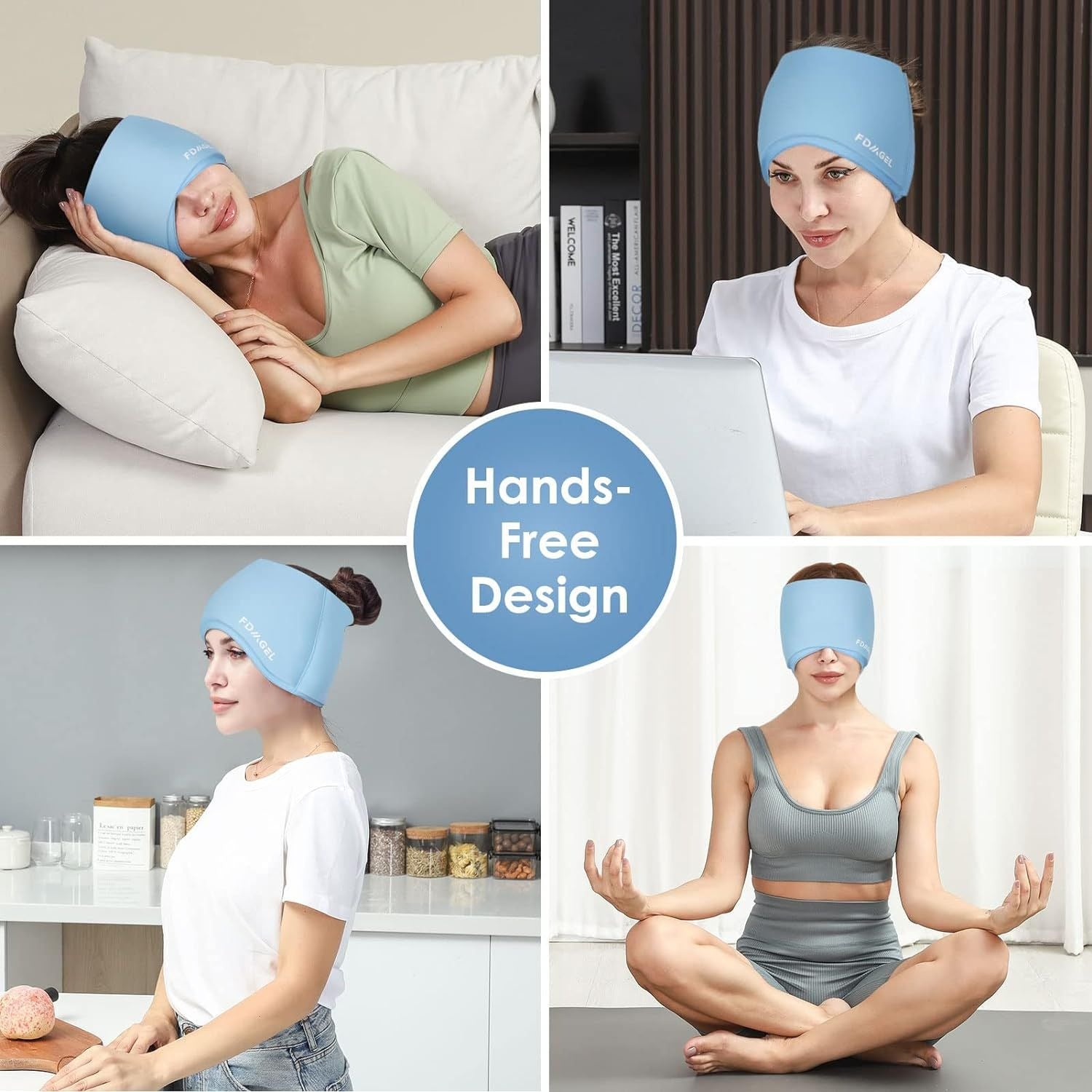 ❄️🧊 Gorro de Gel Frío – Alivio Relajante para Cabeza y Tensión 🧊❄️ MOLDE DE SILICONA PARA HIELOTERAPIA