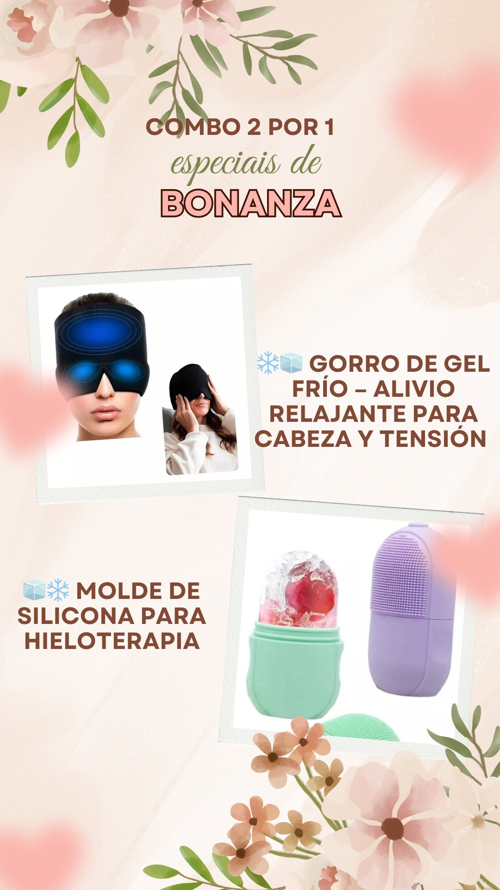 ❄️🧊 Gorro de Gel Frío – Alivio Relajante para Cabeza y Tensión 🧊❄️ MOLDE DE SILICONA PARA HIELOTERAPIA