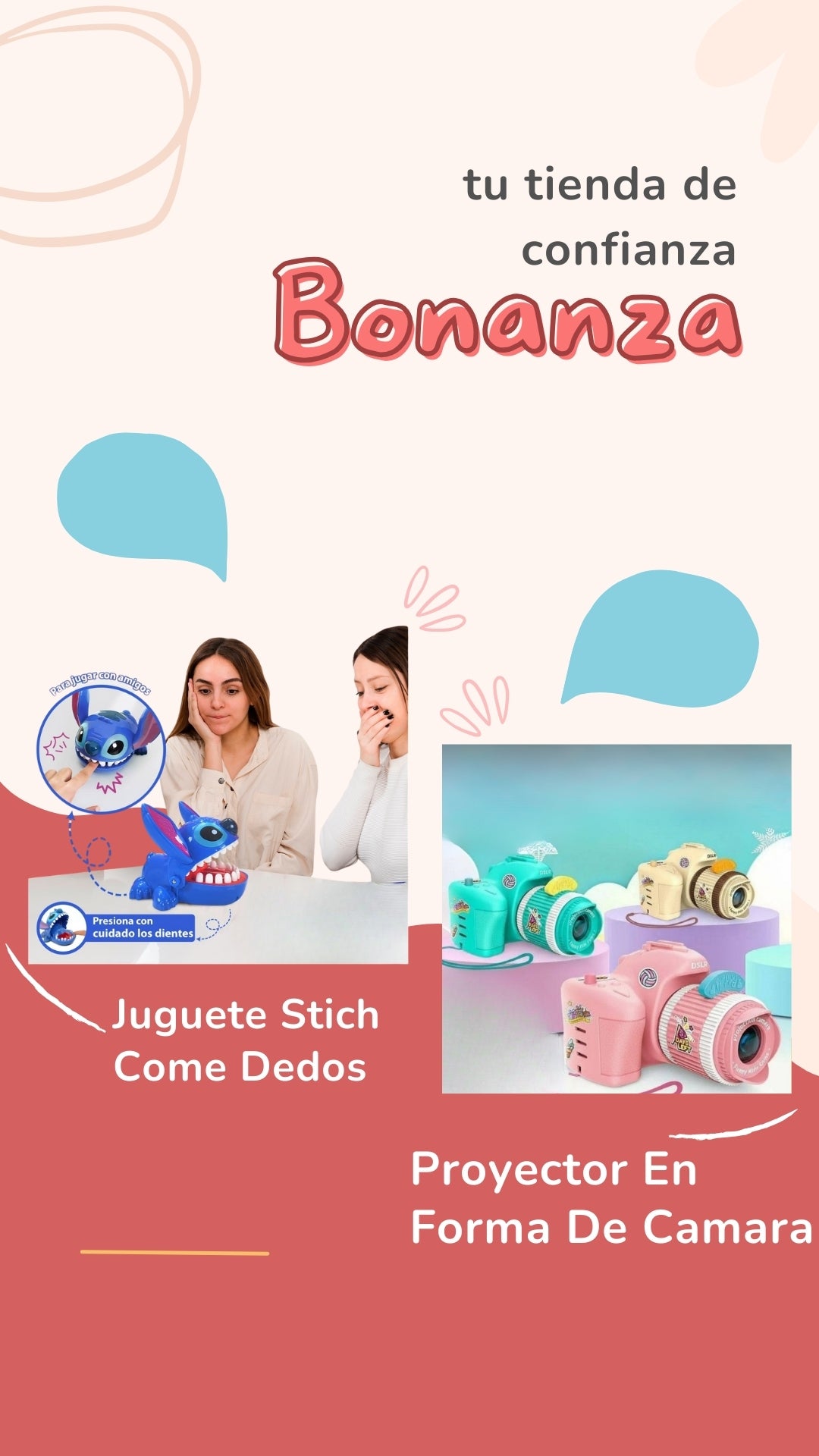 🧸💙 Juguete Stitch Come Dedos y un  Proyector de Imágenes Infantil📸✨